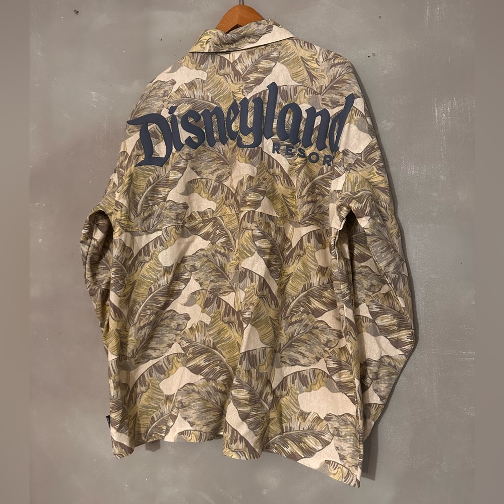 DISNEY | Disneyland Resort Spirit Jersey Palm tropical Jacket button down - XL